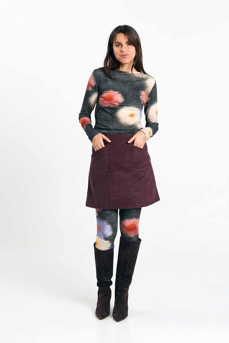 Suite13Lab Faro Skirt Cord Brown Damen Mini Rock braun